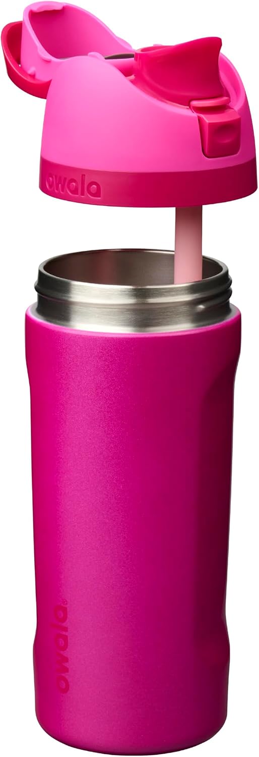BOTELLA DE AGUA OWALA FREESIP KIDS ACERO INOXIDABLE 16 OZ READ MY LIPS - 2