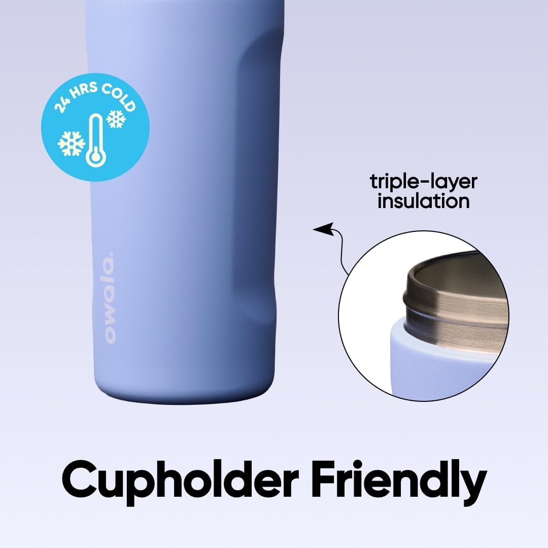 BOTELLA DE AGUA OWALA FREESIP KIDS ACERO INOXIDABLE 16 OZ AZUL - 5