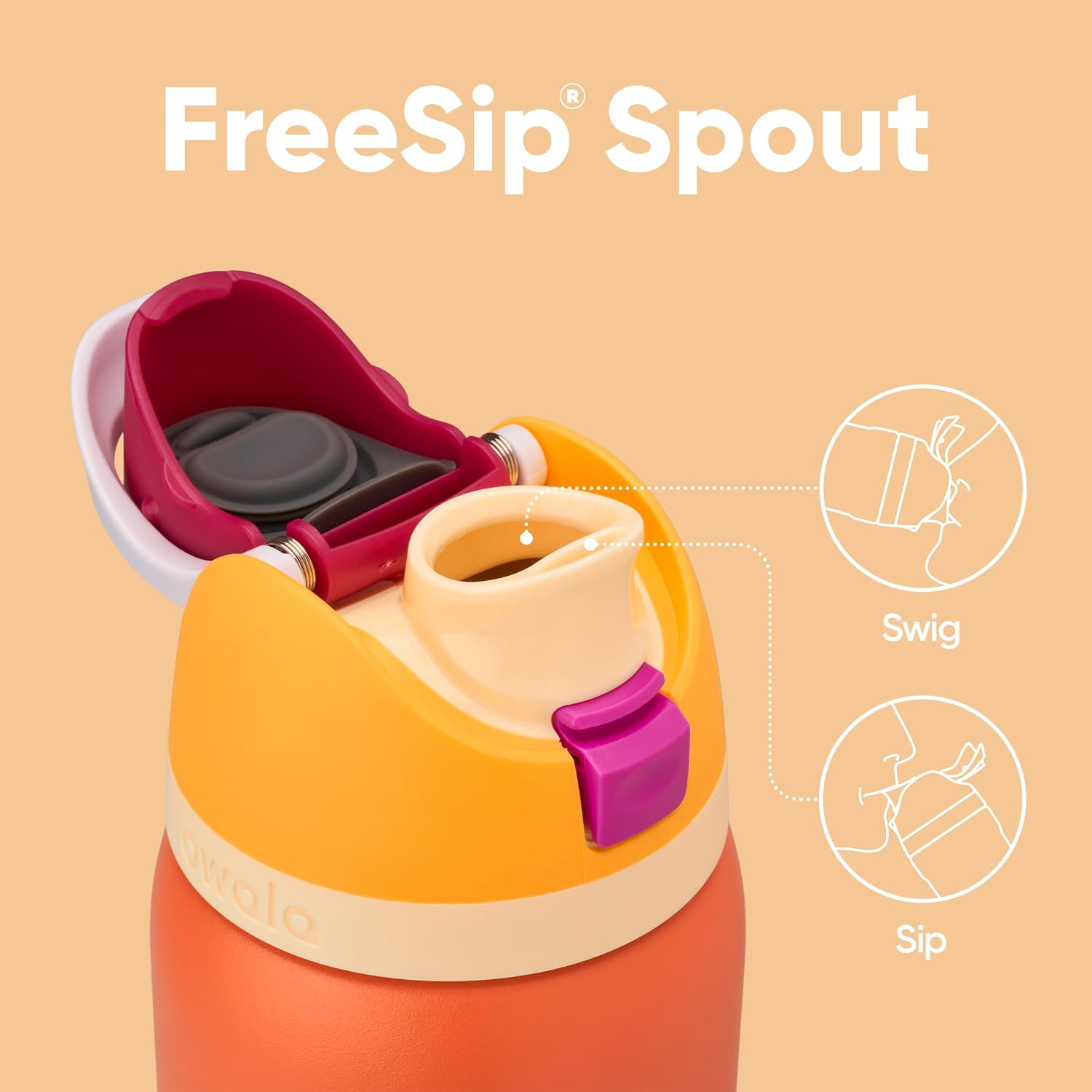 BOTELLA DE AGUA OWALA FREESIP ACERO INOXIDABLE 32 OZ CITRUS CRUSH - 2