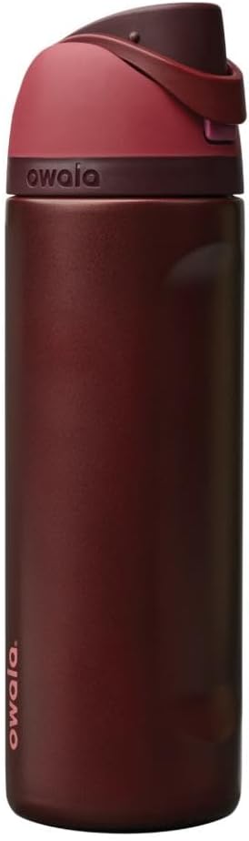 BOTELLA DE AGUA OWALA FREESIP ACERO INOXIDABLE 24 OZ CEREZA NEGRA - 1