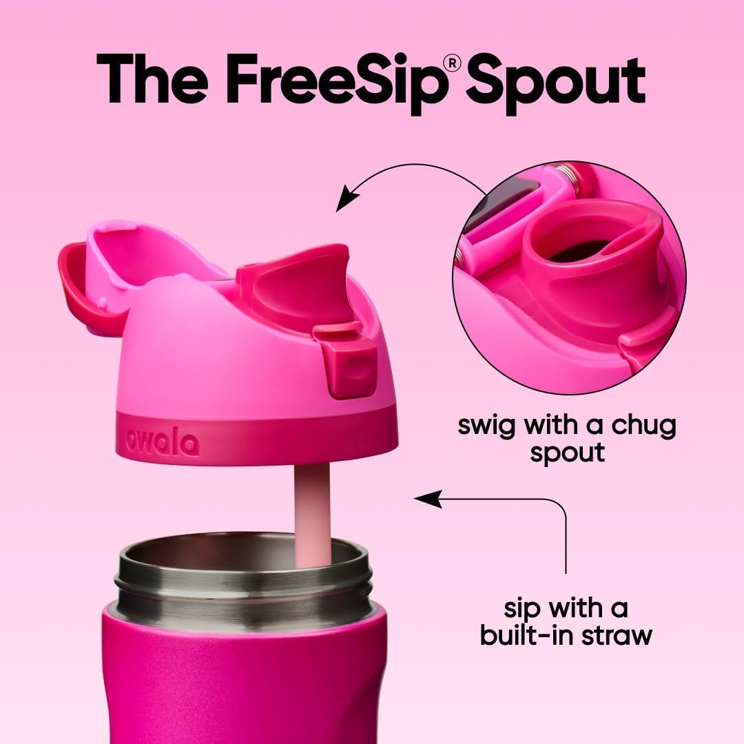 BOTELLA DE AGUA OWALA FREESIP ACERO INOXIDABLE 24 OZ READ MY LIPS - 3