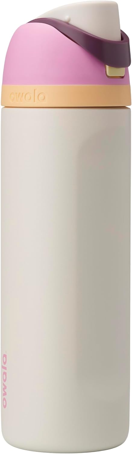 BOTELLA DE AGUA OWALA FREESIP ACERO INOXIDABLE 24 OZ ORQUÍDEA/NARANJA - 5