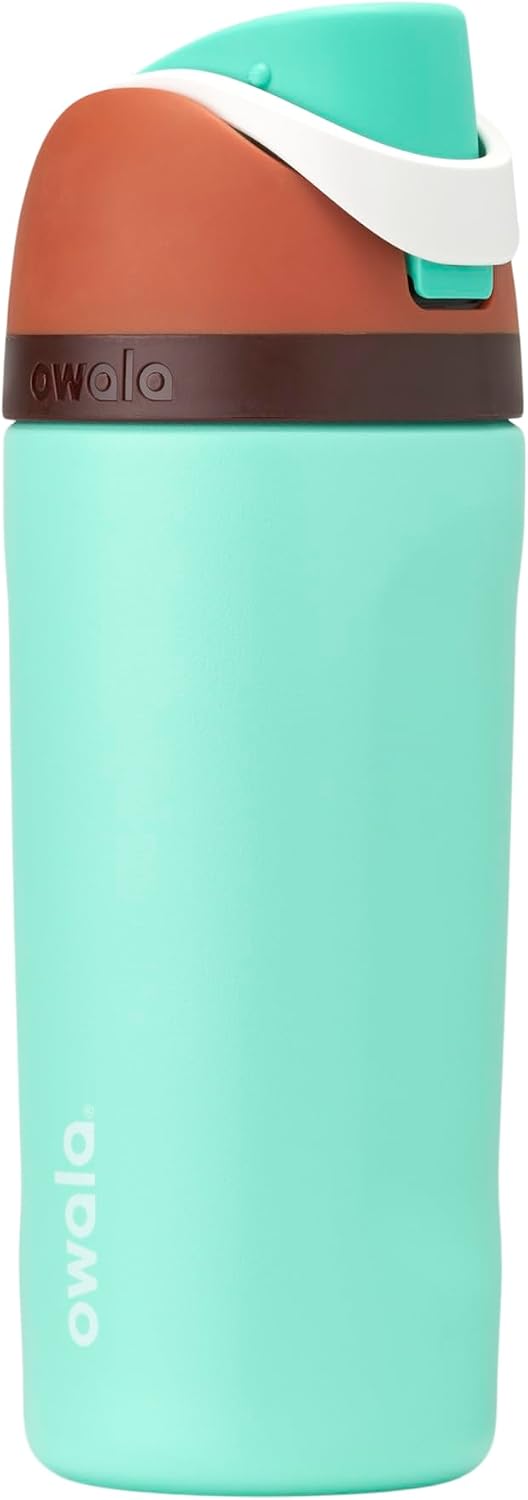 BOTELLA DE AGUA OWALA FREESIP KIDS ACERO INOXIDABLE 16 OZ MINT CHOCOLATE - 1