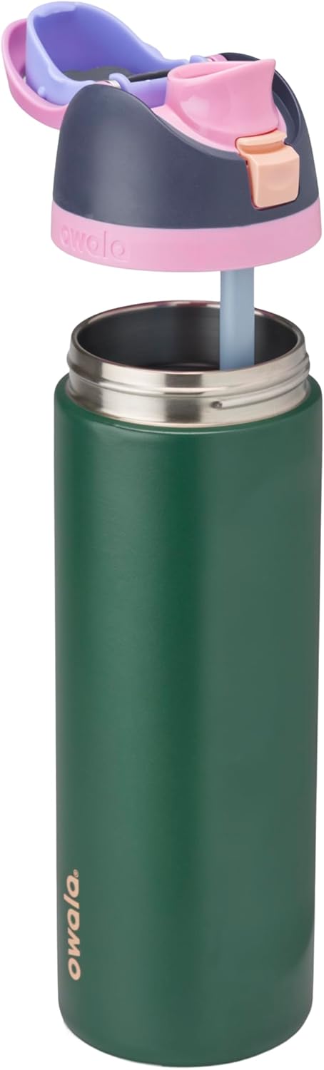 BOTELLA DE AGUA OWALA FREESIP ACERO INOXIDABLE 24 OZ AZUL VERDOSO - 2