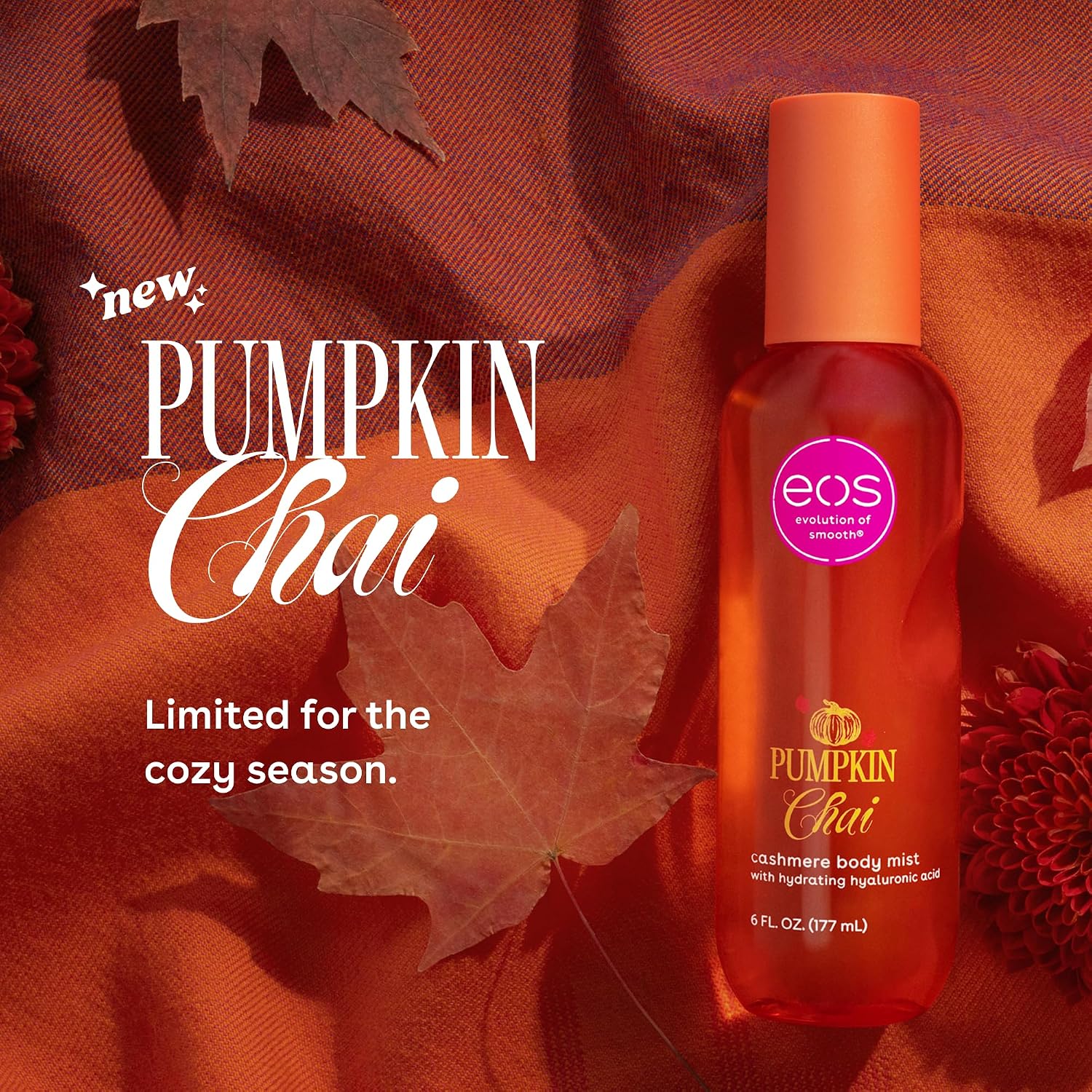 BODY MIST EOS PUMPKIN CHAI FINE FRAGRANCE 6 FL OZ - 2