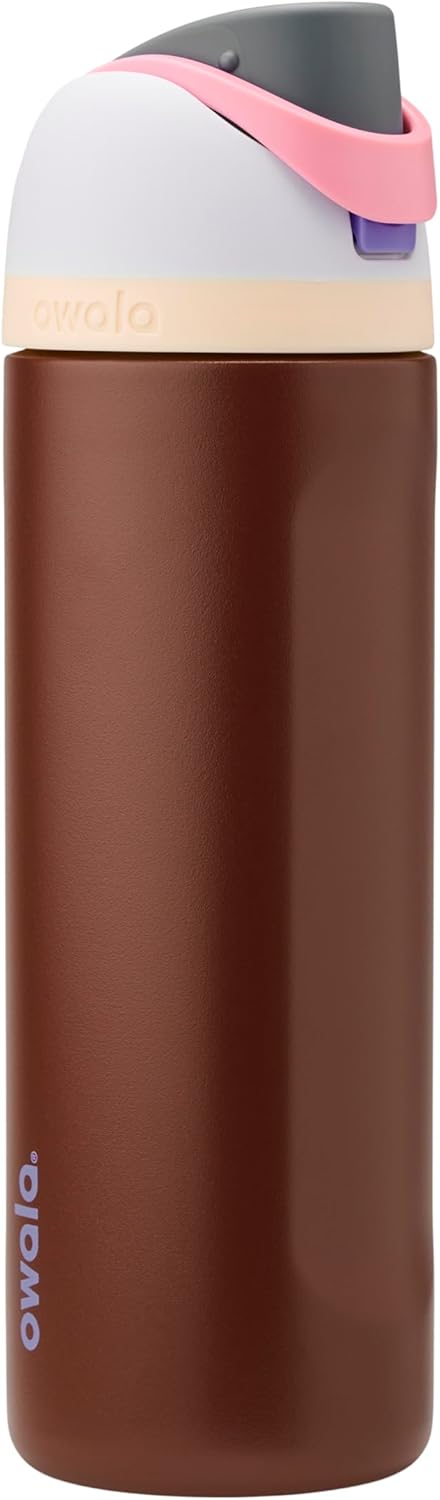 BOTELLA DE AGUA OWALA FREESIP ACERO INOXIDABLE 24 OZ CRANBERRY PARADE - 1