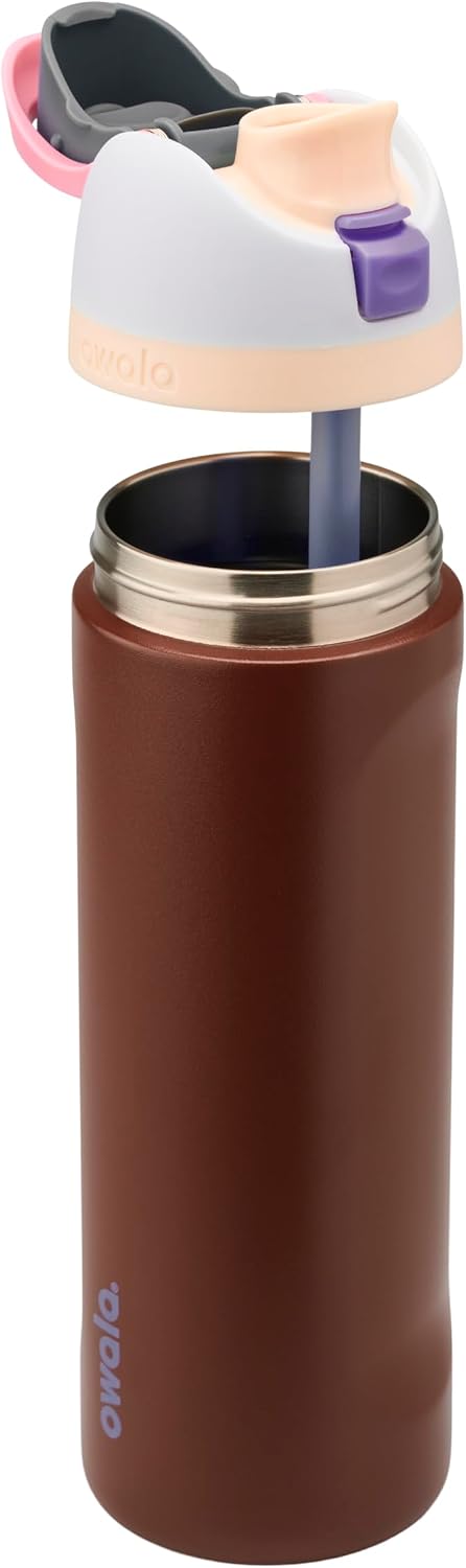 BOTELLA DE AGUA OWALA FREESIP ACERO INOXIDABLE 24 OZ CRANBERRY PARADE - 2