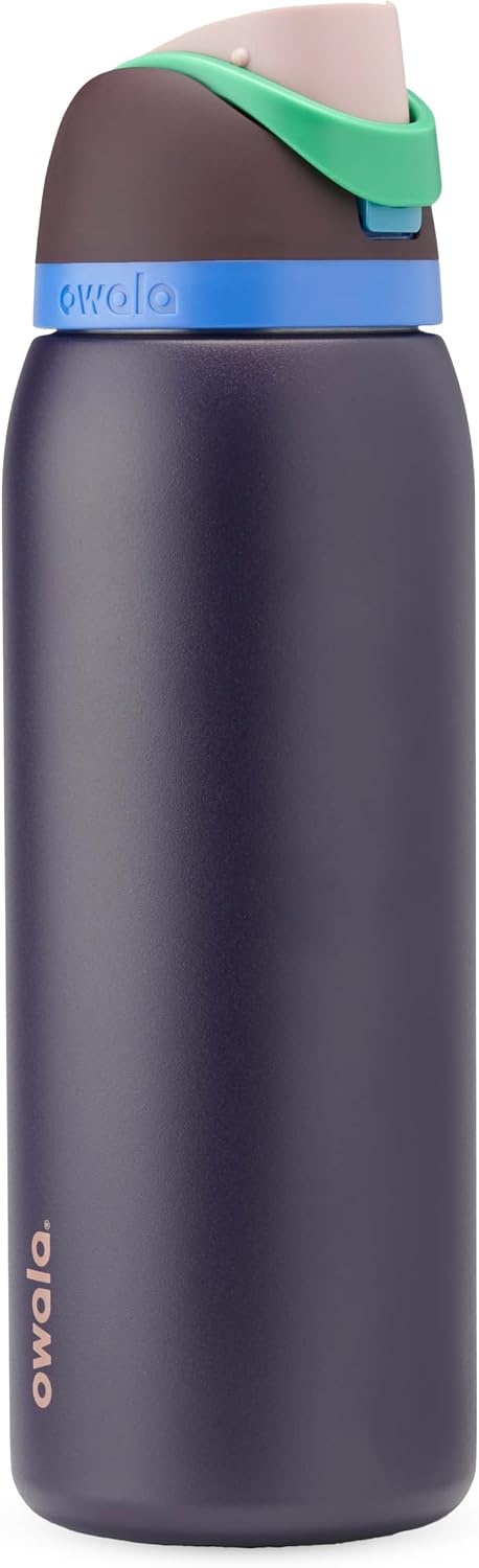 BOTELLA DE AGUA OWALA FREESIP ACERO INOXIDABLE 40 OZ NIGHT SAFARI - 1