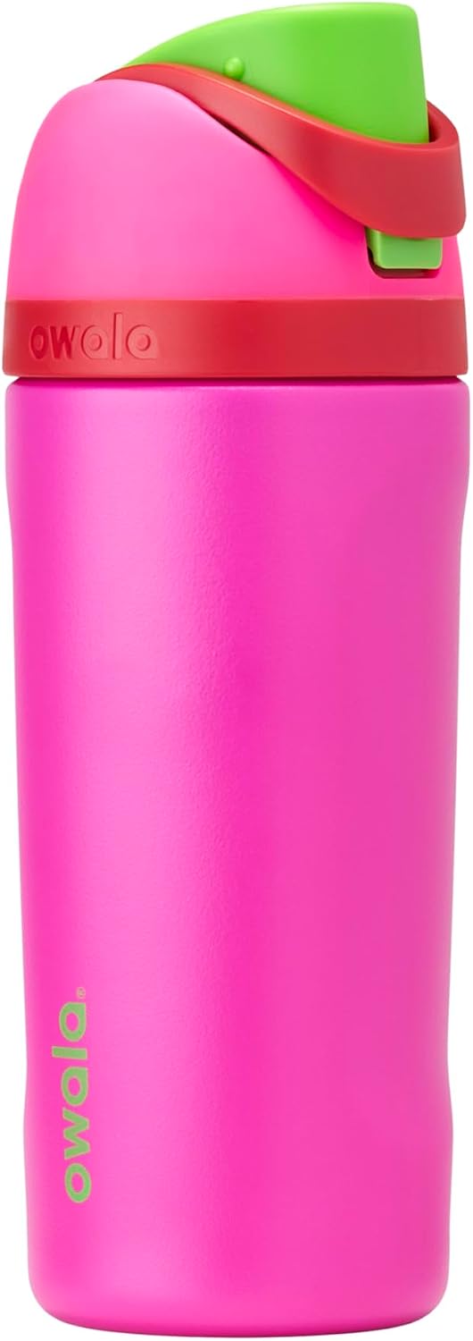 BOTELLA DE AGUA OWALA FREESIP KIDS ACERO INOXIDABLE 16 OZ ALL THE BERRIES - 1