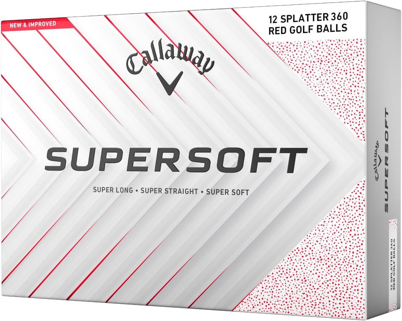 PELOTAS DE GOLF CALLAWAY SUPERSOFT 2025 ROJO - 1