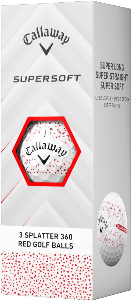PELOTAS DE GOLF CALLAWAY SUPERSOFT 2025 ROJO - 4