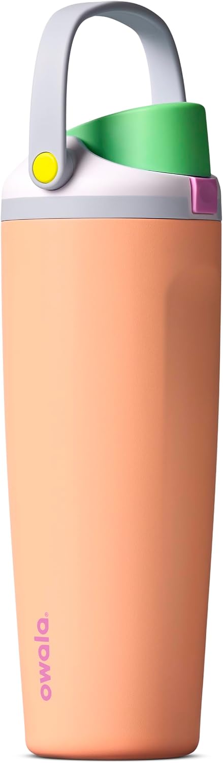 BOTELLA DE AGUA OWALA FREESIP SWAY ACERO INOXIDABLE 30 OZ PEACHY KEEN - 1