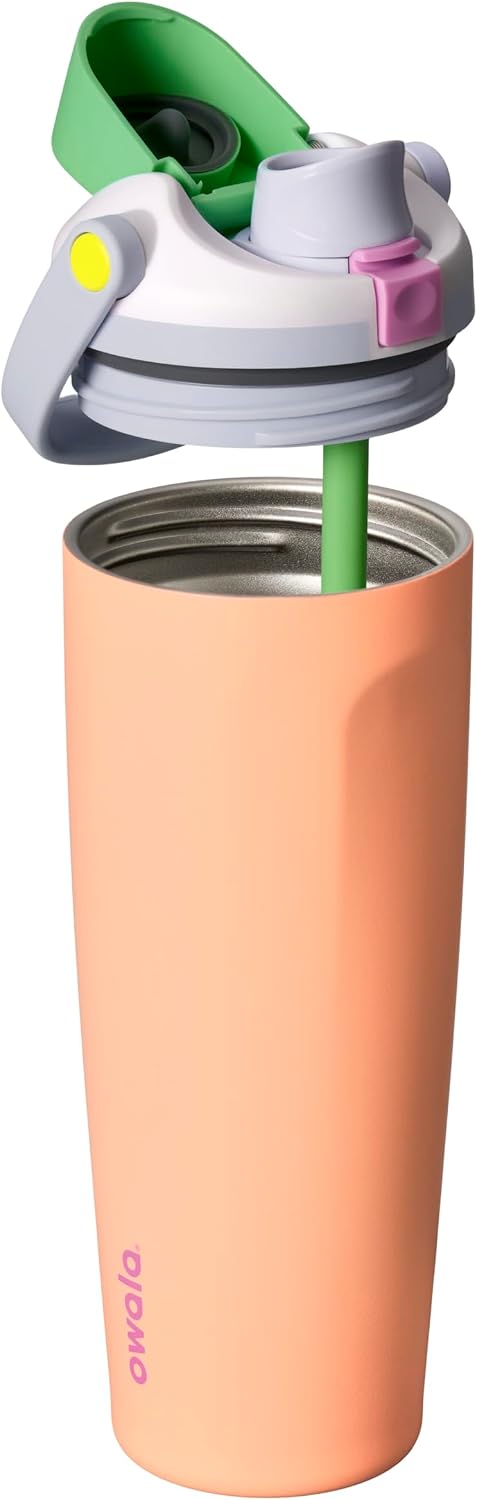 BOTELLA DE AGUA OWALA FREESIP SWAY ACERO INOXIDABLE 30 OZ PEACHY KEEN - 2