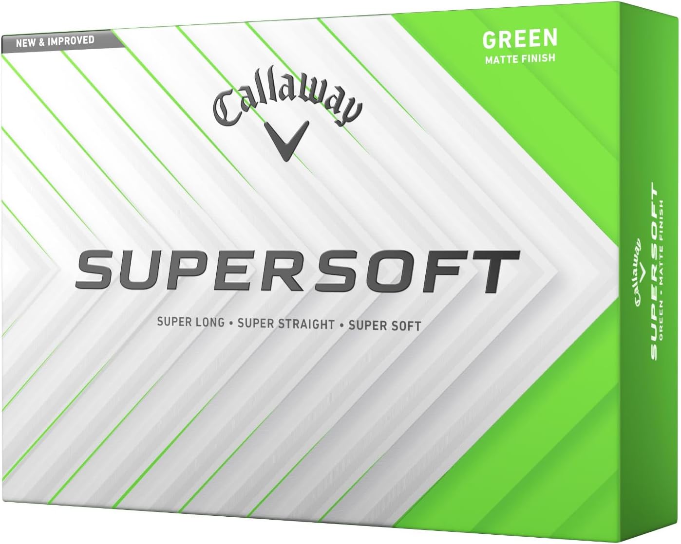 PELOTA DE GOLF CALLAWAY SUPERSOFT 2025 VERDE MATE - 1