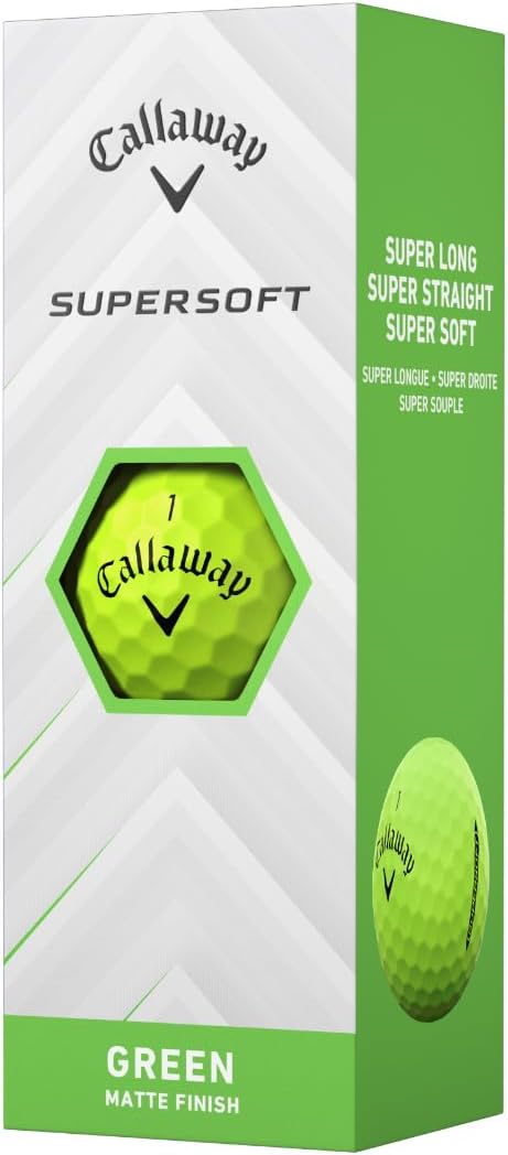 PELOTA DE GOLF CALLAWAY SUPERSOFT 2025 VERDE MATE - 4