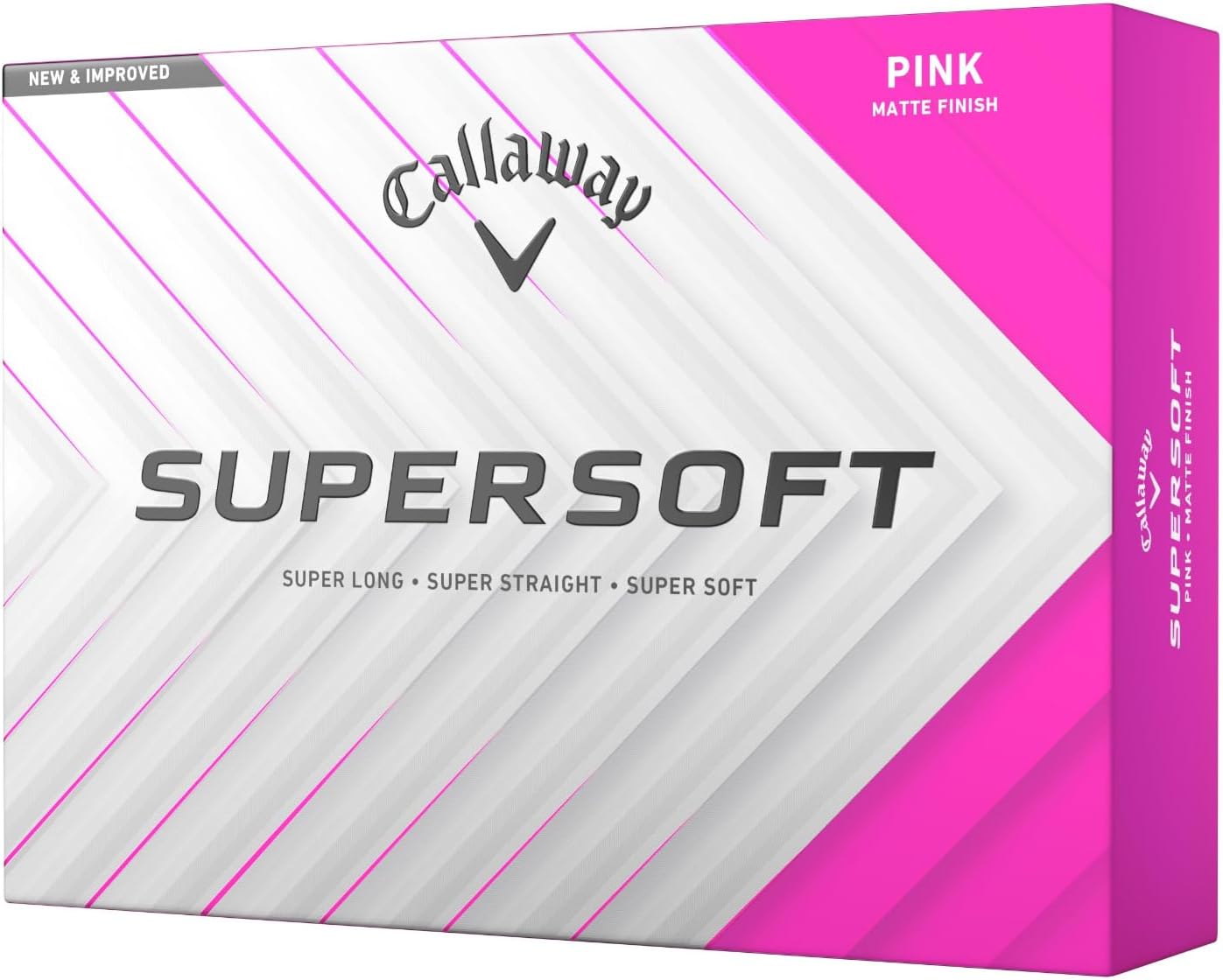 PELOTAS DE GOLF CALLAWAY SUPERSOFT 2025 ROSA MATE - 1