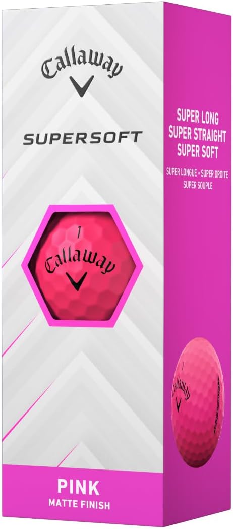 PELOTAS DE GOLF CALLAWAY SUPERSOFT 2025 ROSA MATE - 4