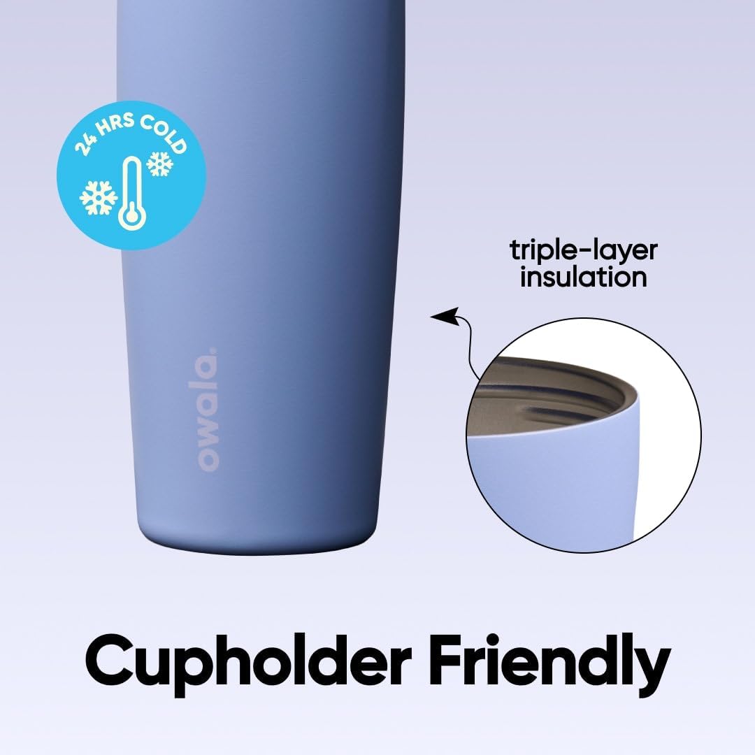 BOTELLA DE AGUA OWALA FREESIP SWAY ACERO INOXIDABLE 30 OZ AZUL - 5