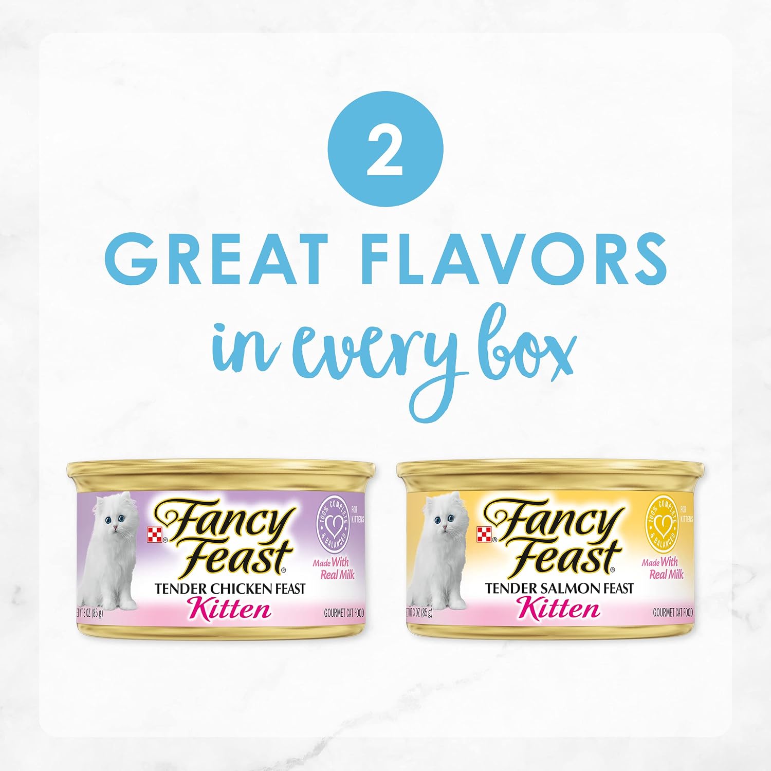 ALIMENTO HÚMEDO PARA GATITOS FANCY FEAST GRAIN FREE PATE POLLO Y SALMÓN 24 LATAS DE 3 OZ - 3