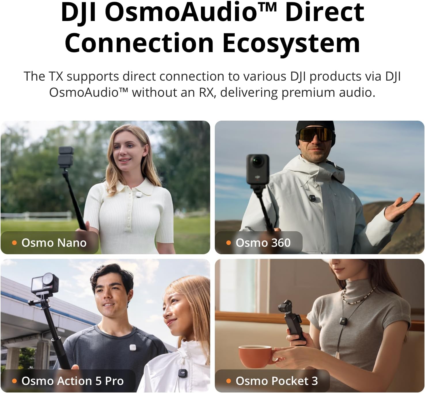 MICRÓFONO DJI MIC MINI TRANSMITTER BLANCO ÁRTICO - 5
