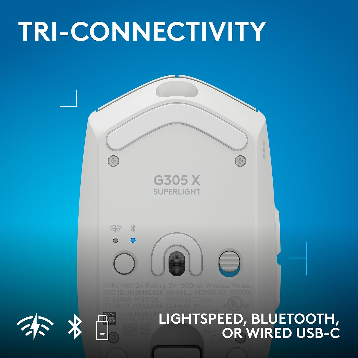 MOUSE GAMER LOGITECH G305 X SUPERLIGHT WIRELESS BLANCO - 5