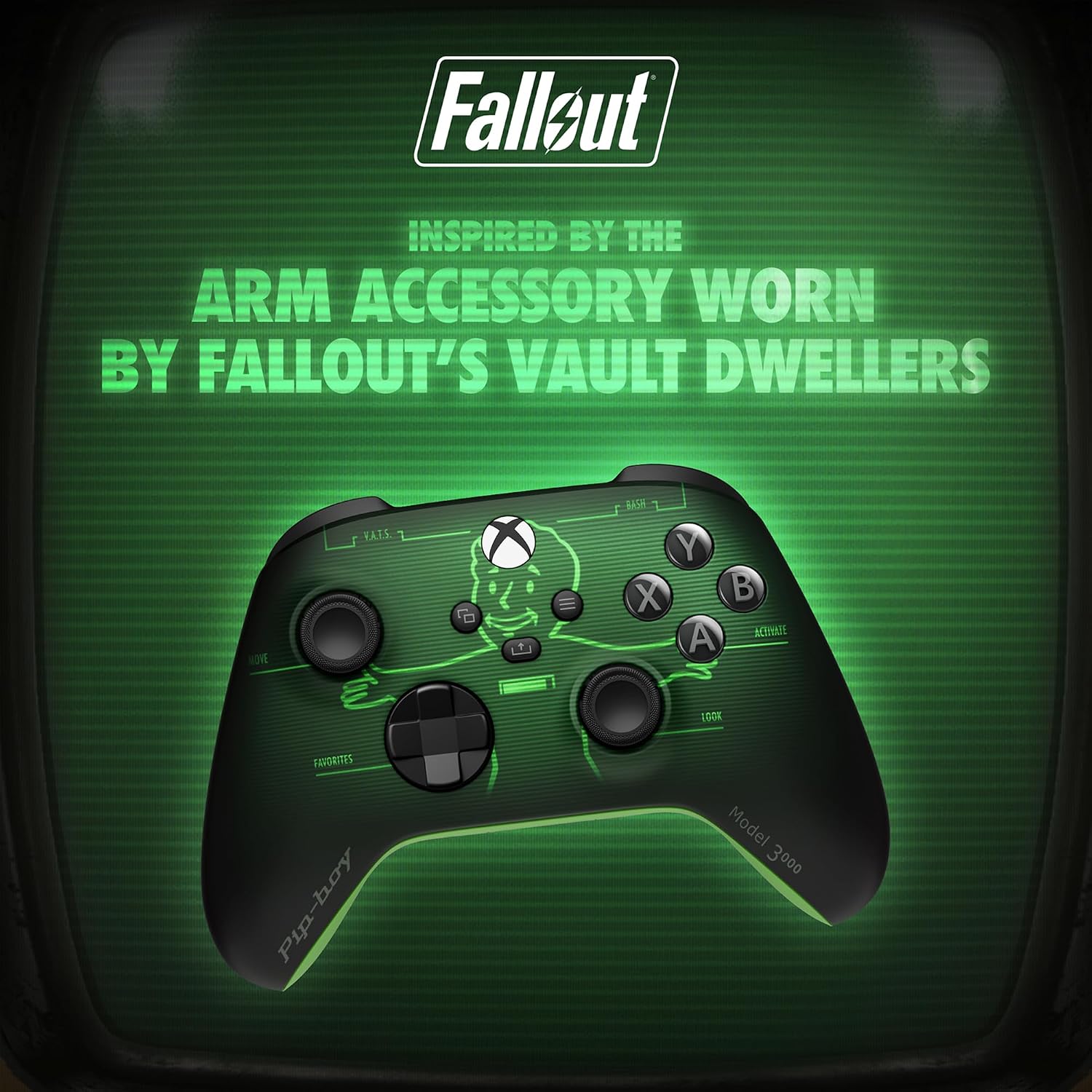 CONTROL INALÁMBRICO XBOX WIRELESS GAMING CONTROLLER FALLOUT PIP-BOY EDITION - 2