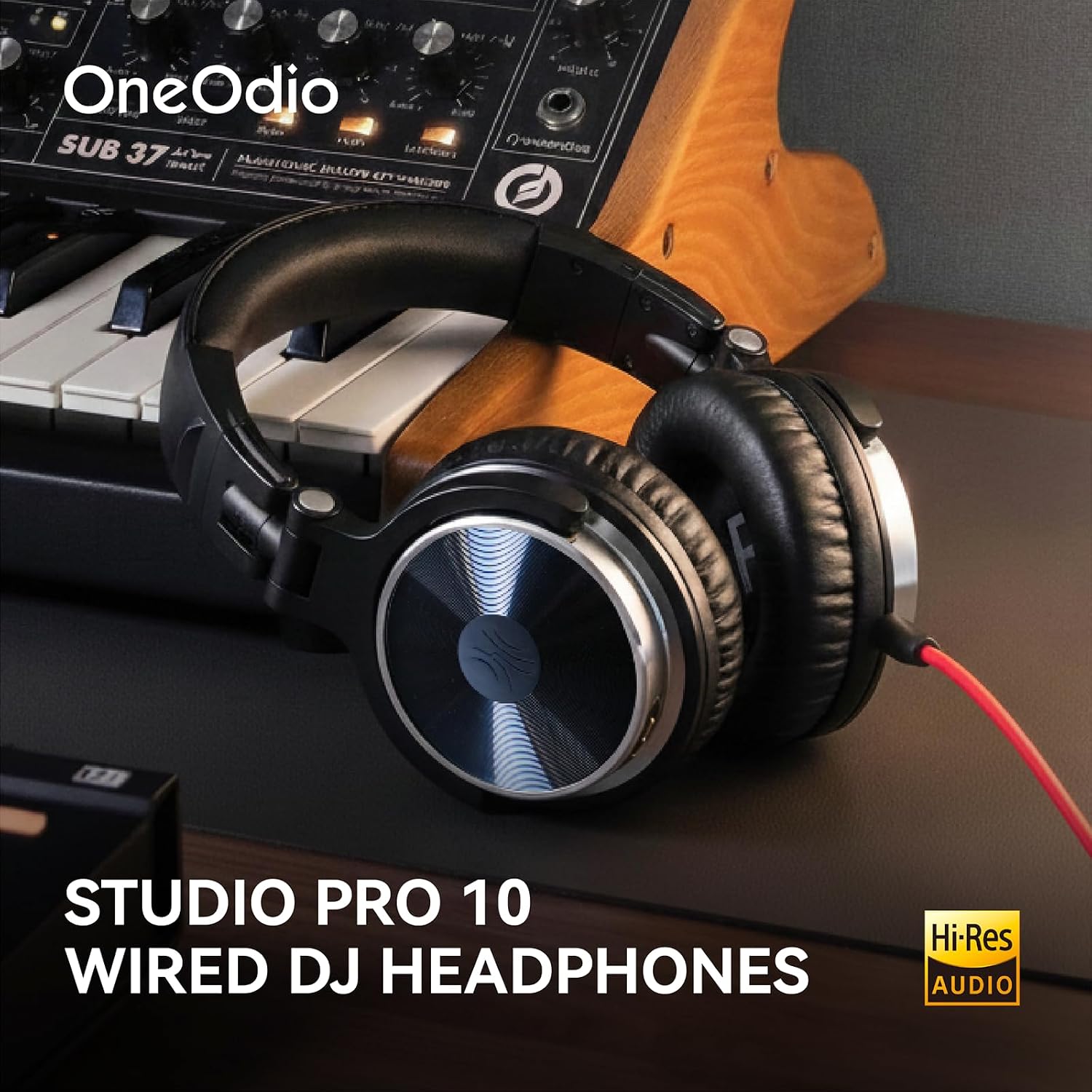 AUDÍFONOS ONEODIO PRO-10 WIRED DJ OVER-EAR HI-RES NEGRO - 2