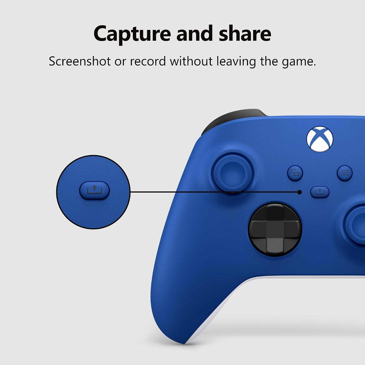 CONTROL INALÁMBRICO XBOX WIRELESS GAMING CONTROLLER SHOCK BLUE - 4