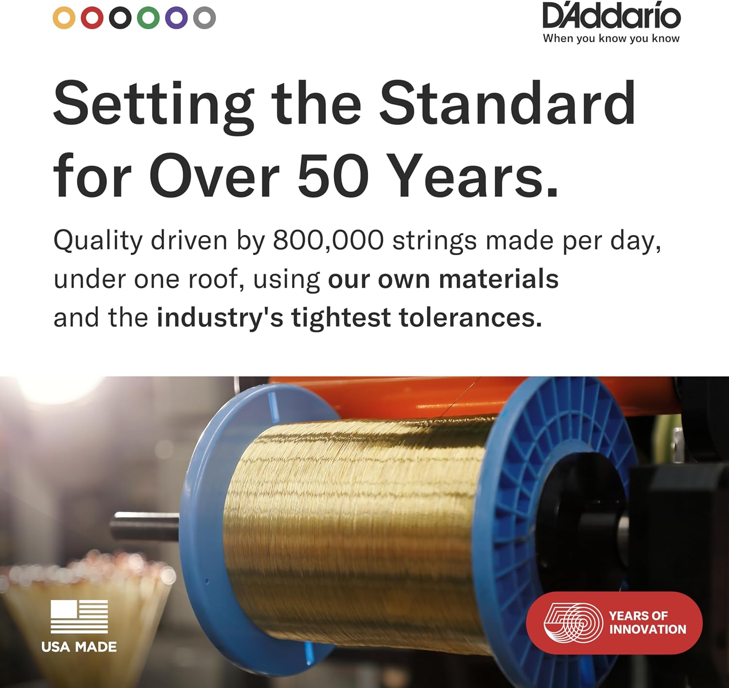 JUEGO DE CUERDAS PARA GUITARRA ACÚSTICA D'ADDARIO EJ26-B25 PHOSPHOR BRONZE 11-52, 25 SETS - 5