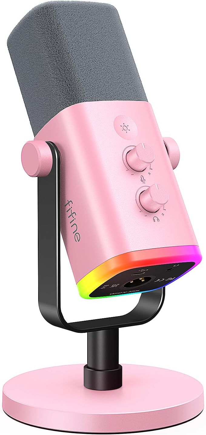 MICRÓFONO DINÁMICO FIFINE AMPLIGAME AM8P XLR/USB PARA GAMING Y STREAMING - 1