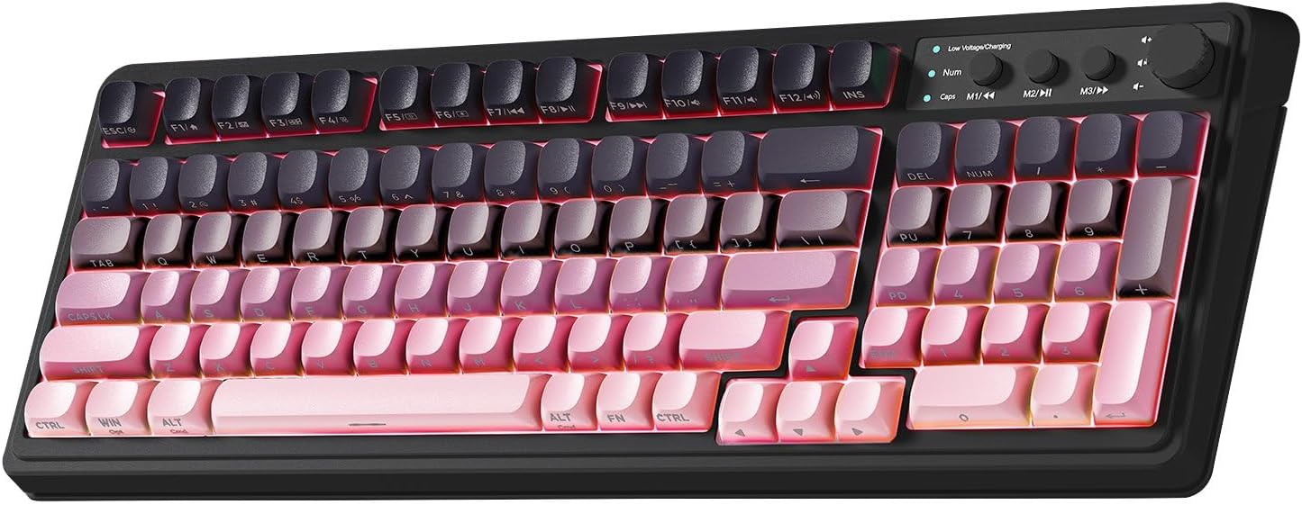 TECLADO GAMER AULA S99 WIRELESS 99 TECLAS CON PAD NUMÉRICO - 5