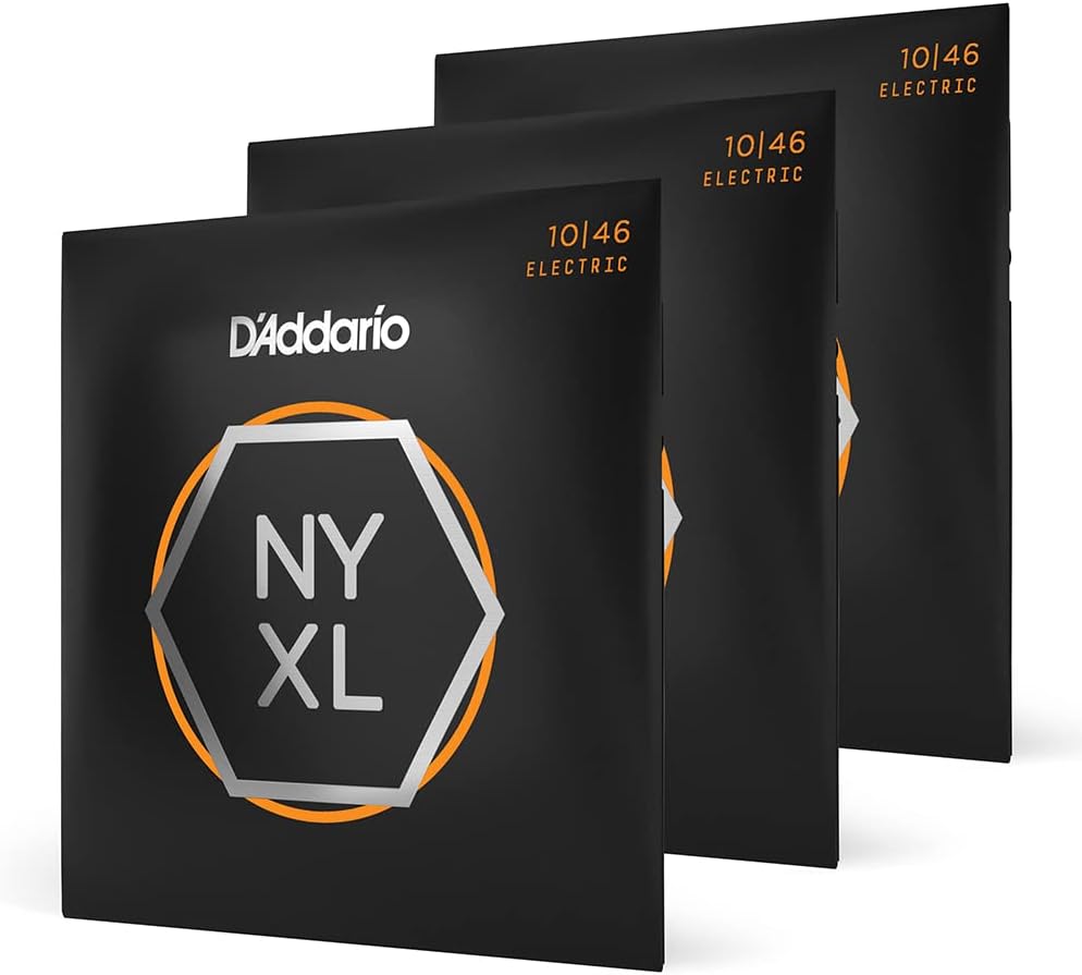 CUERDAS PARA GUITARRA ELÉCTRICA D'ADDARIO NYXL 10-46, 3 JUEGOS - 1