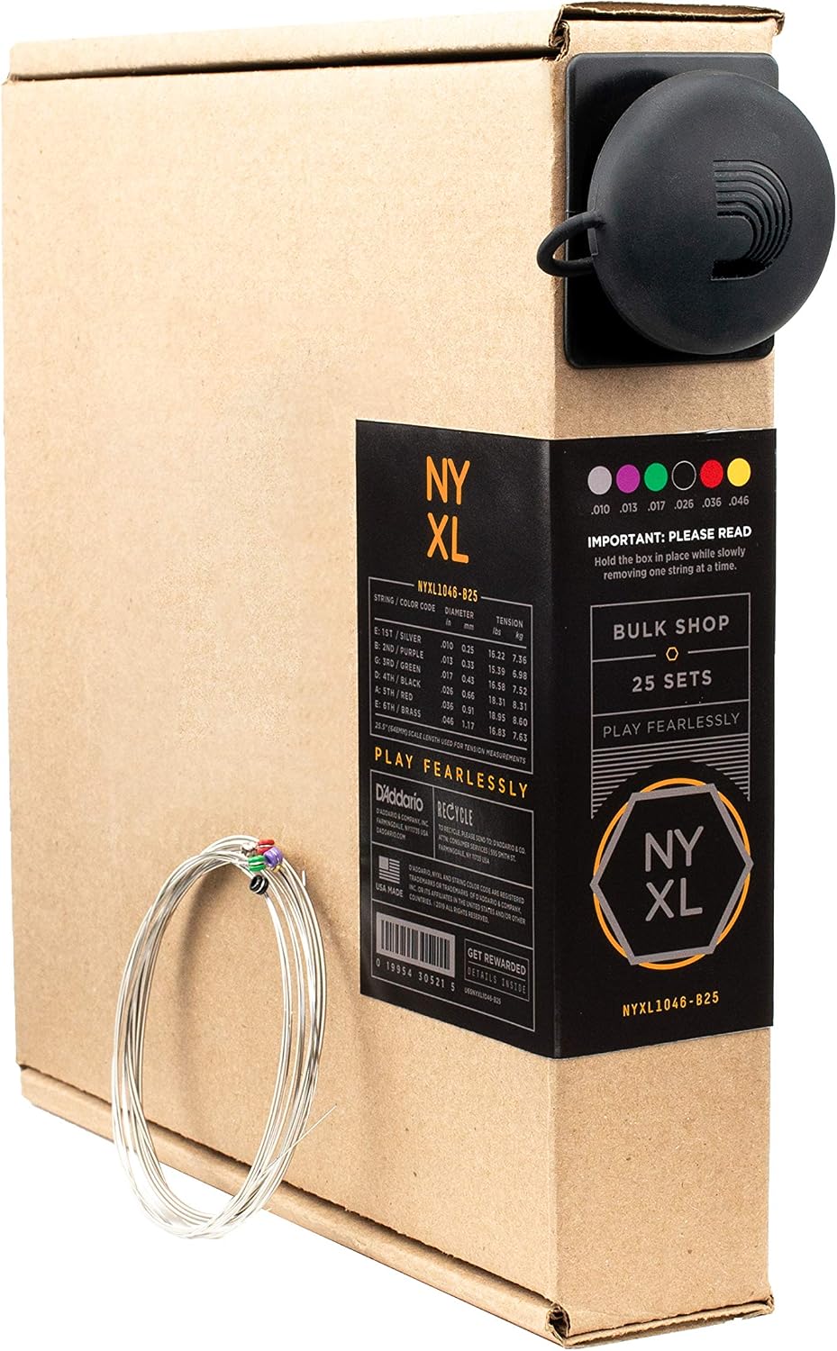 JUEGO DE CUERDAS PARA GUITARRA ELÉCTRICA D'ADDARIO NYXL 10-46, 25 SETS - 1