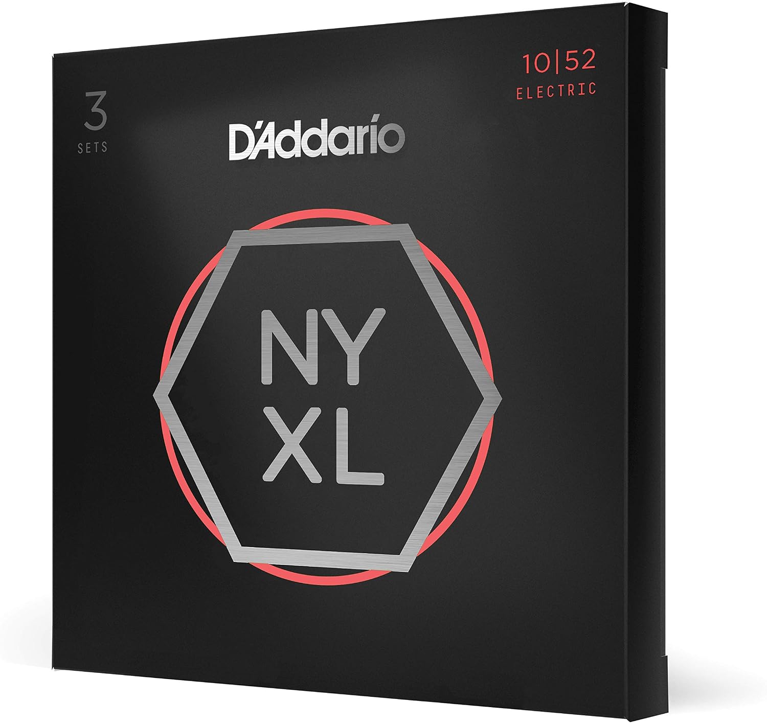 CUERDAS PARA GUITARRA ELÉCTRICA D'ADDARIO NYXL 10-52, 3 JUEGOS - 1