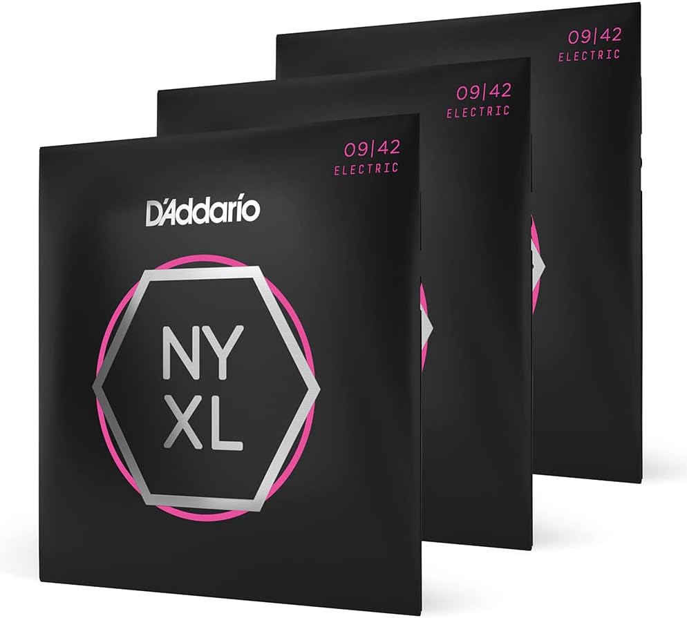 CUERDAS PARA GUITARRA ELÉCTRICA D'ADDARIO NYXL 09-42, 3 JUEGOS - 1