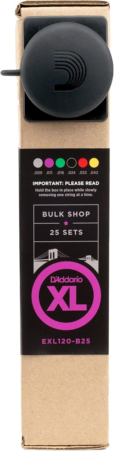 CUERDAS PARA GUITARRA ELÉCTRICA D'ADDARIO XL NICKEL EXL120-B25 09-42, PACK 25 JUEGOS - 2