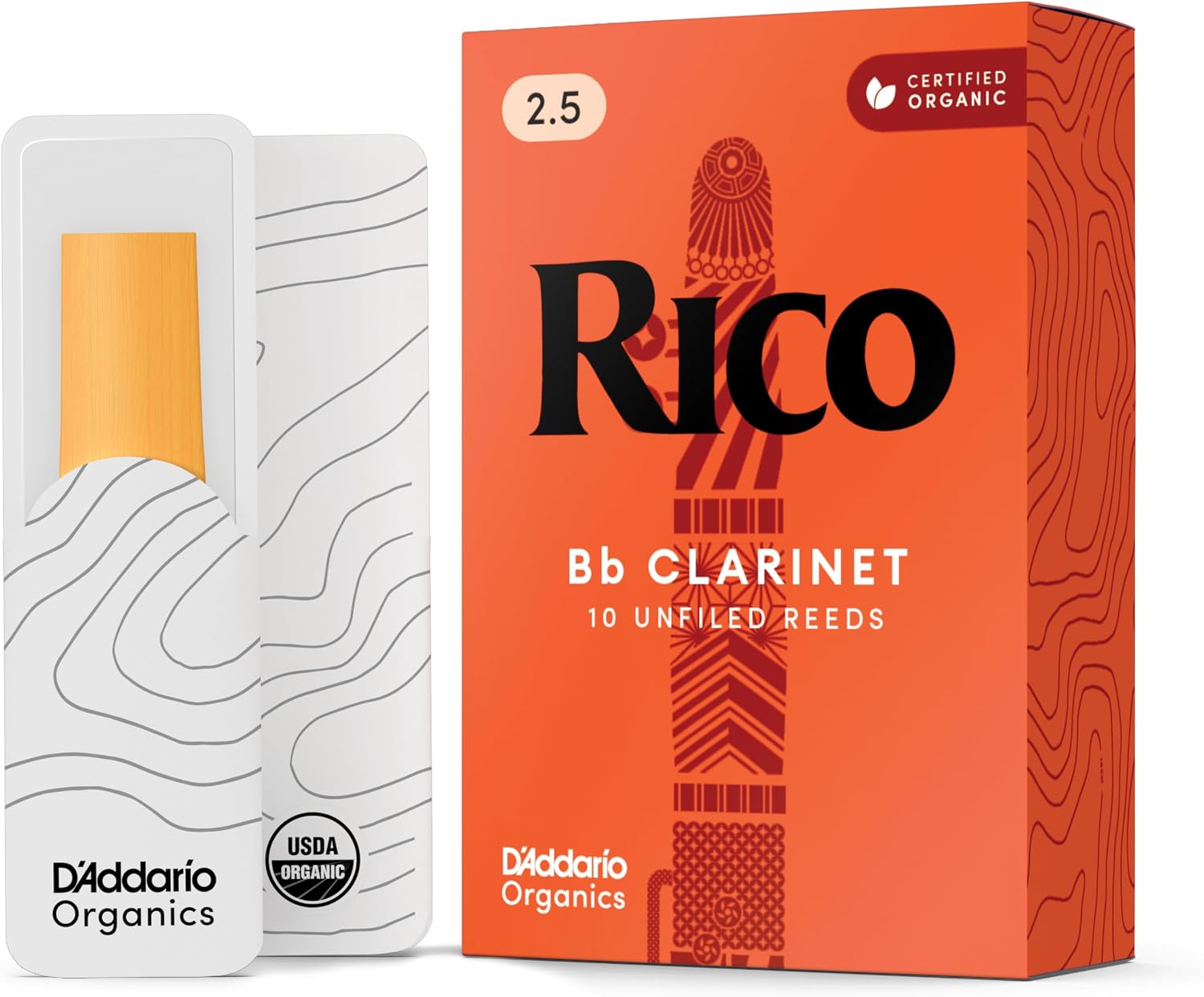 CAÑA PARA CLARINETE BB D'ADDARIO RICO 2.0, PAQUETE DE 25 UNIDADES - 4
