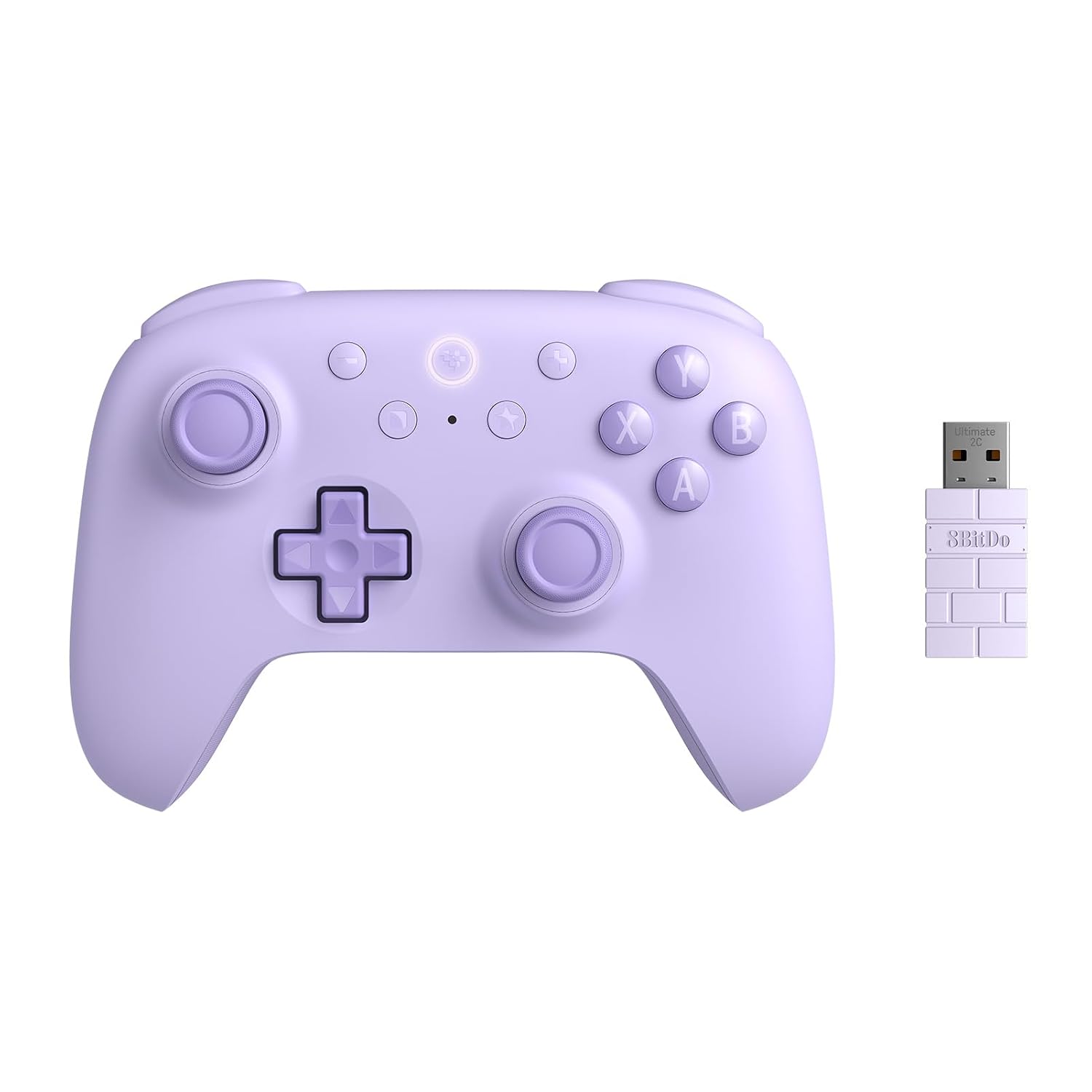 CONTROL GAMER 8BITDO ULTIMATE 2C WIRELESS PARA PC Y ANDROID COLOR PÚRPURA - 1