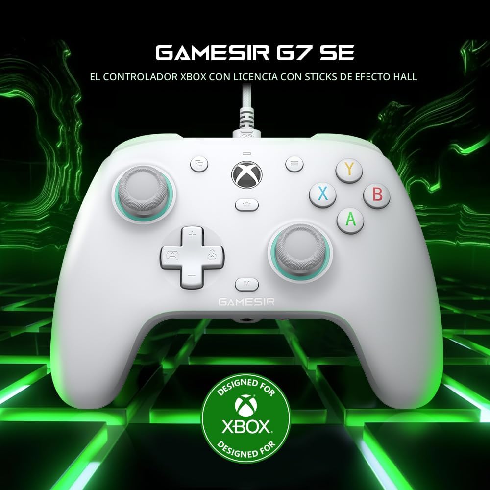 GAMESIR G7 SE CONTROL ALÁMBRICO PARA XBOX SERIES X|S, XBOX ONE Y WINDOWS 10/11 BLANCO - 2