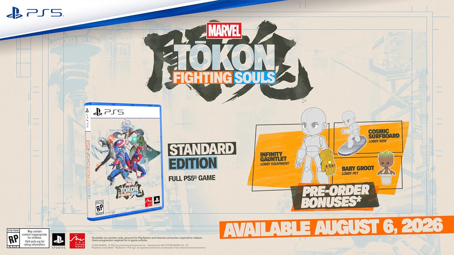VIDEOJUEGO MARVEL TŌKON: FIGHTING SOULS PARA PLAYSTATION 5 - 5