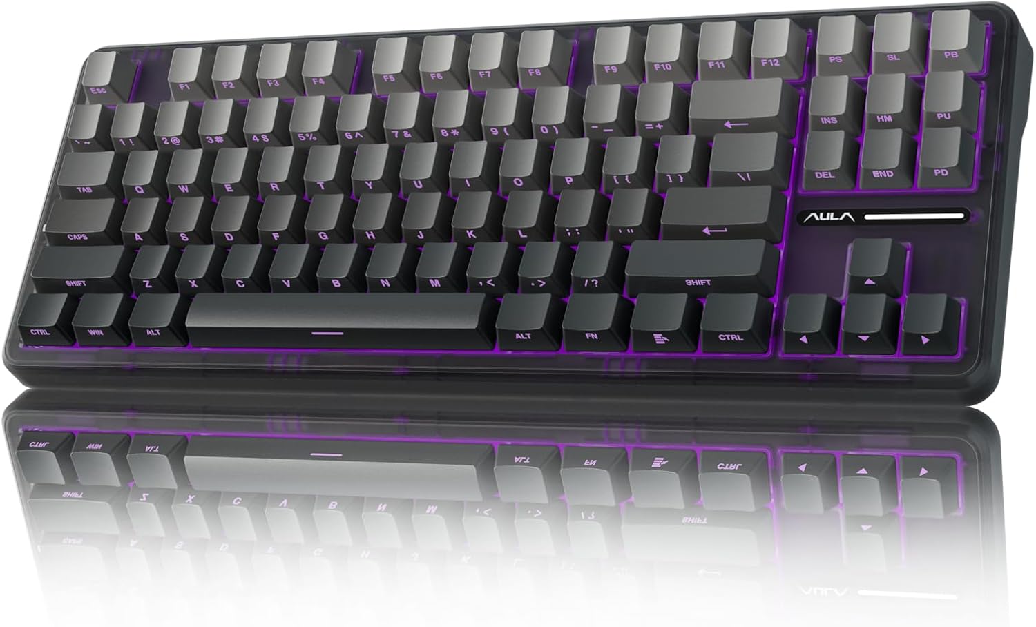 TECLADO MECÁNICO AULA F87 PRO INALÁMBRICO 75% TKL RGB - 1