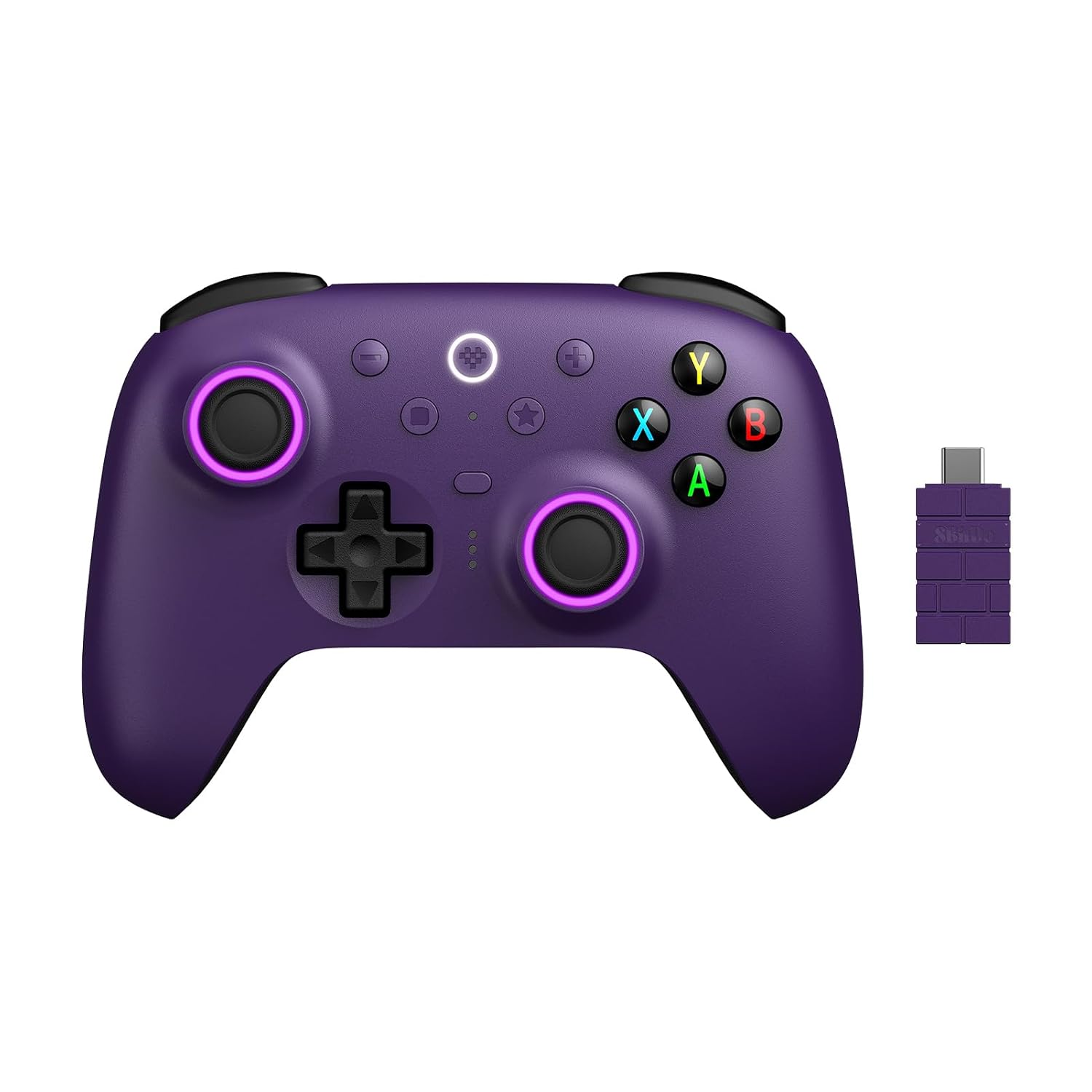 CONTROL GAMER 8BITDO ULTIMATE 2 WIRELESS PARA PC Y ANDROID PÚRPURA - 2