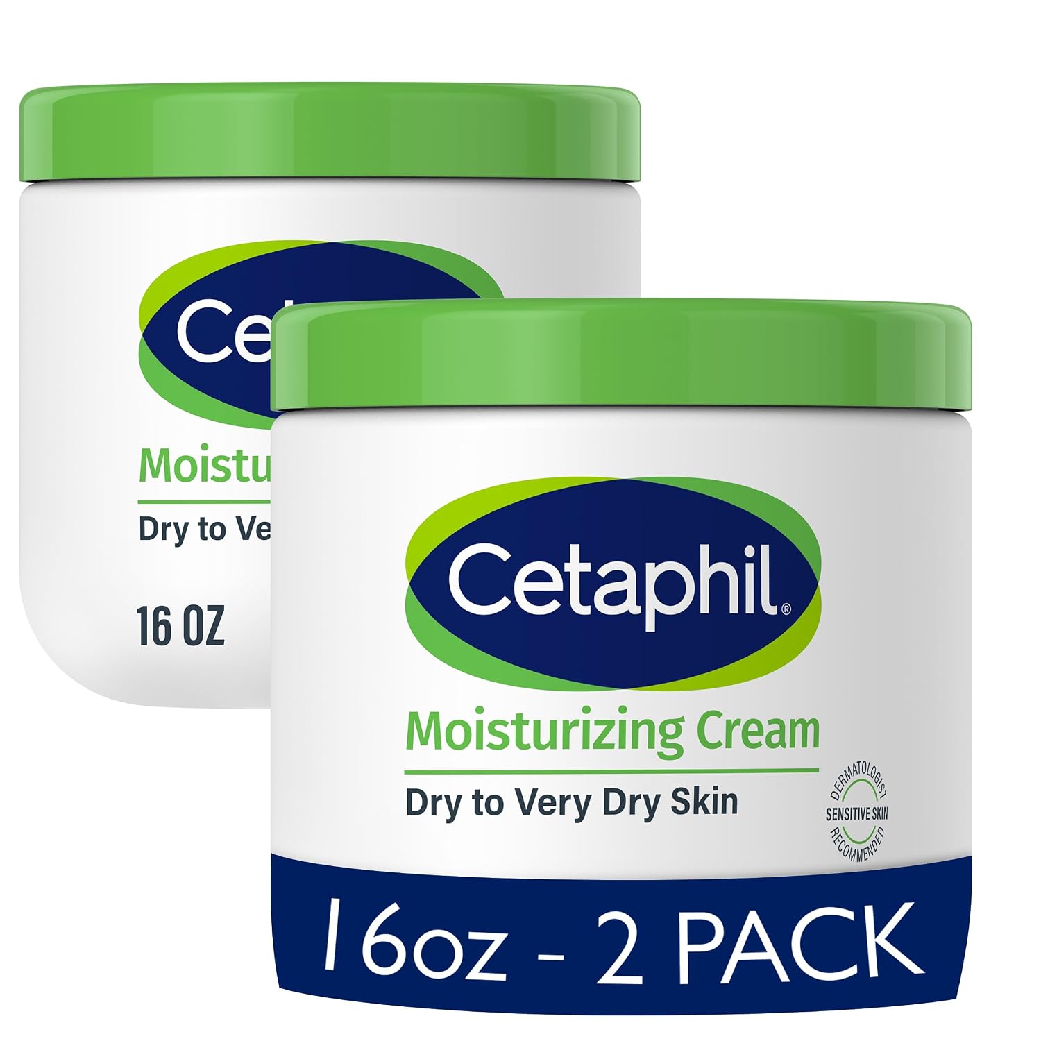 CREMA HIDRATANTE CETAPHIL PARA PIEL SECA Y SENSIBLE 16OZ PACK 2 - 1