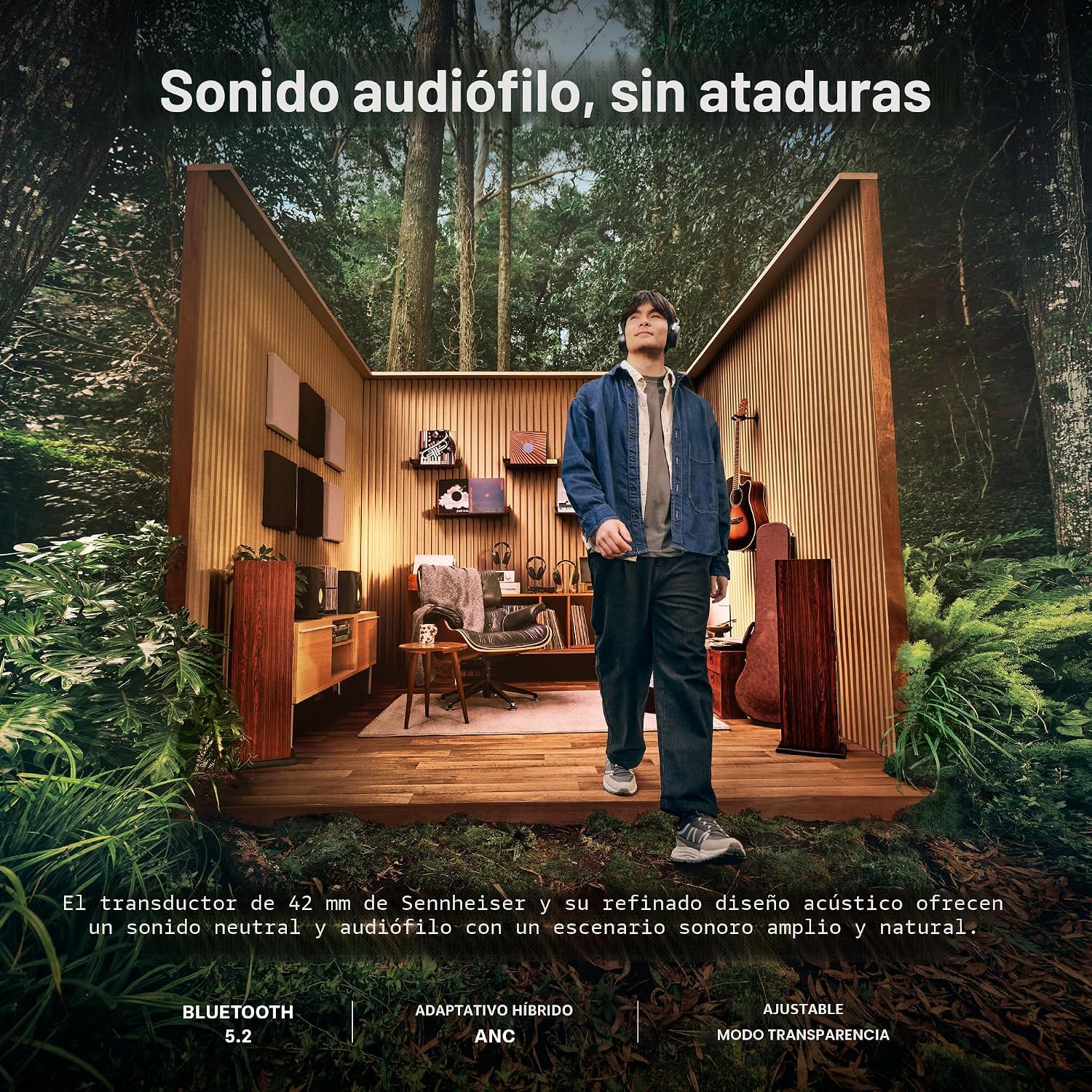 AUDÍFONOS SENNHEISER HDB 630 WIRELESS AUDIOPHILE OVER-EAR CON DONGLE HI-RES - 2