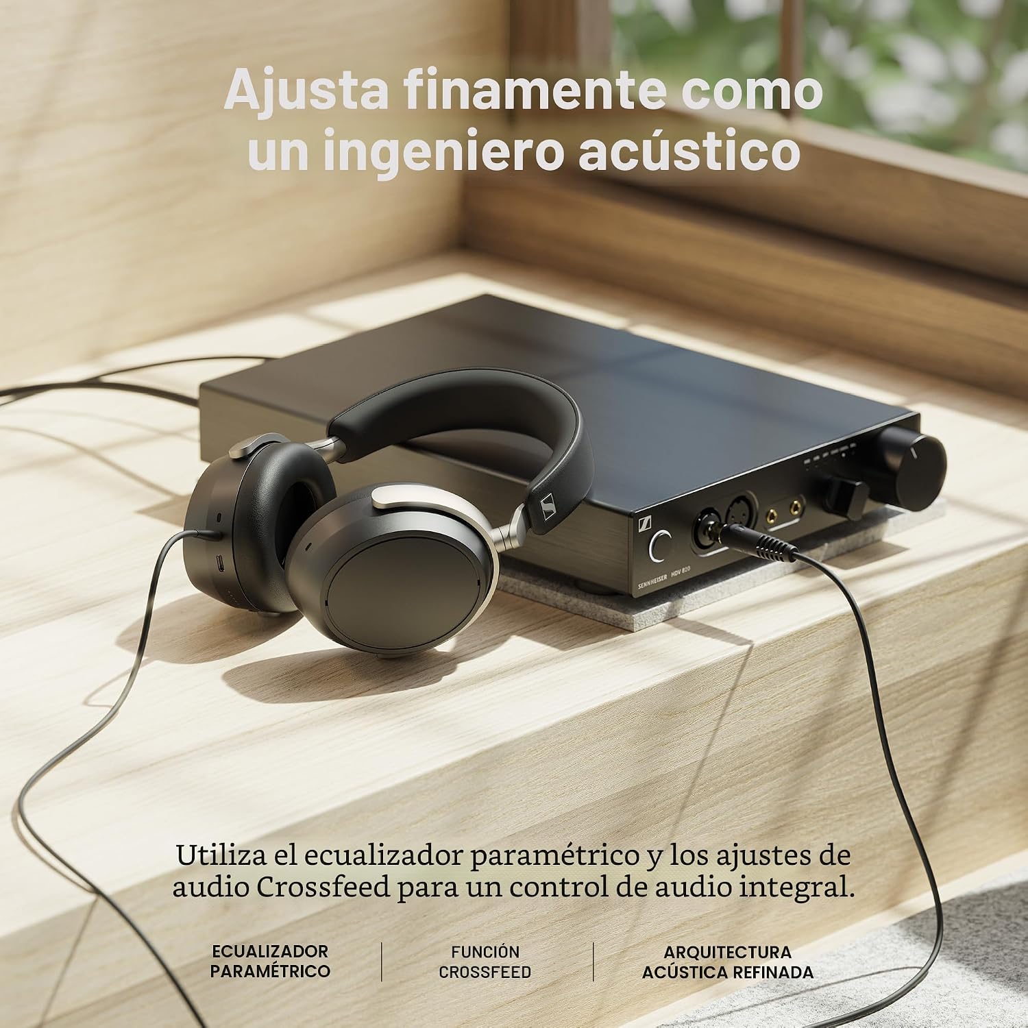 AUDÍFONOS SENNHEISER HDB 630 WIRELESS AUDIOPHILE OVER-EAR CON DONGLE HI-RES - 4