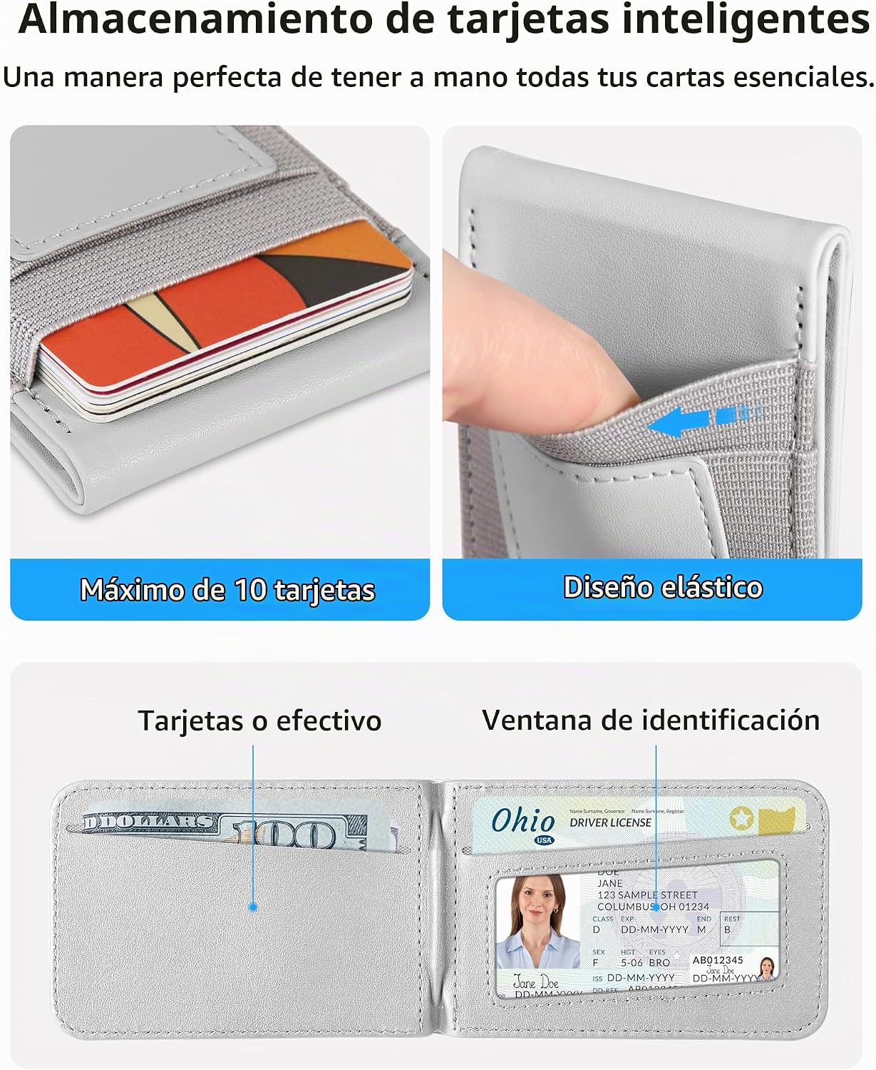 BILLETERA MAGNÉTICA EXTRELIFE PARA MAGSAFE CON SOPORTE AJUSTABLE, CAPACIDAD 10 TARJETAS Y BLOQUEO RFID - 4