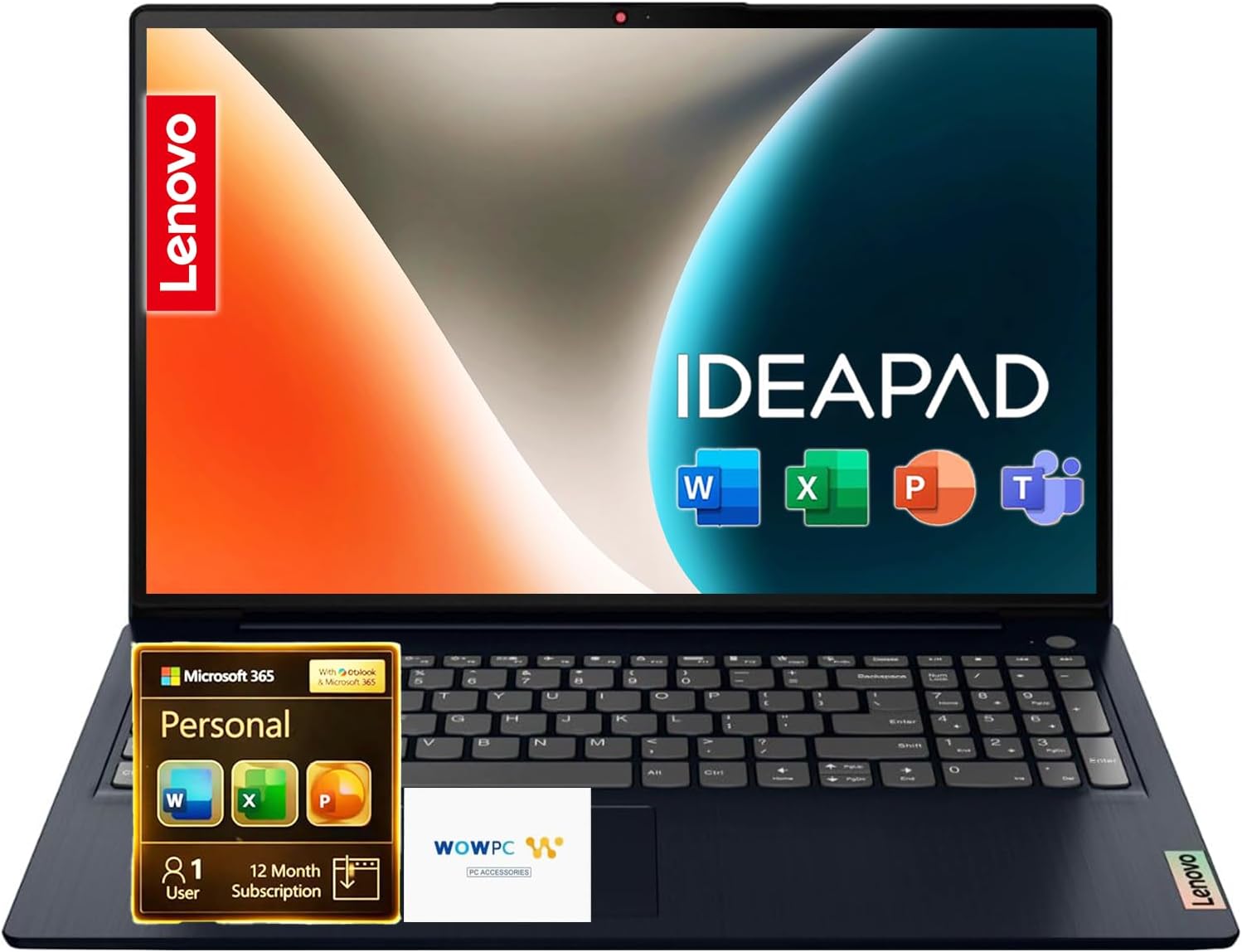 LAPTOP LENOVO IDEAPAD SLIM 3I 15.6' FHD INTEL N150 8GB DDR5 128GB SSD WINDOWS 11 AZUL ÁRTICO - 1