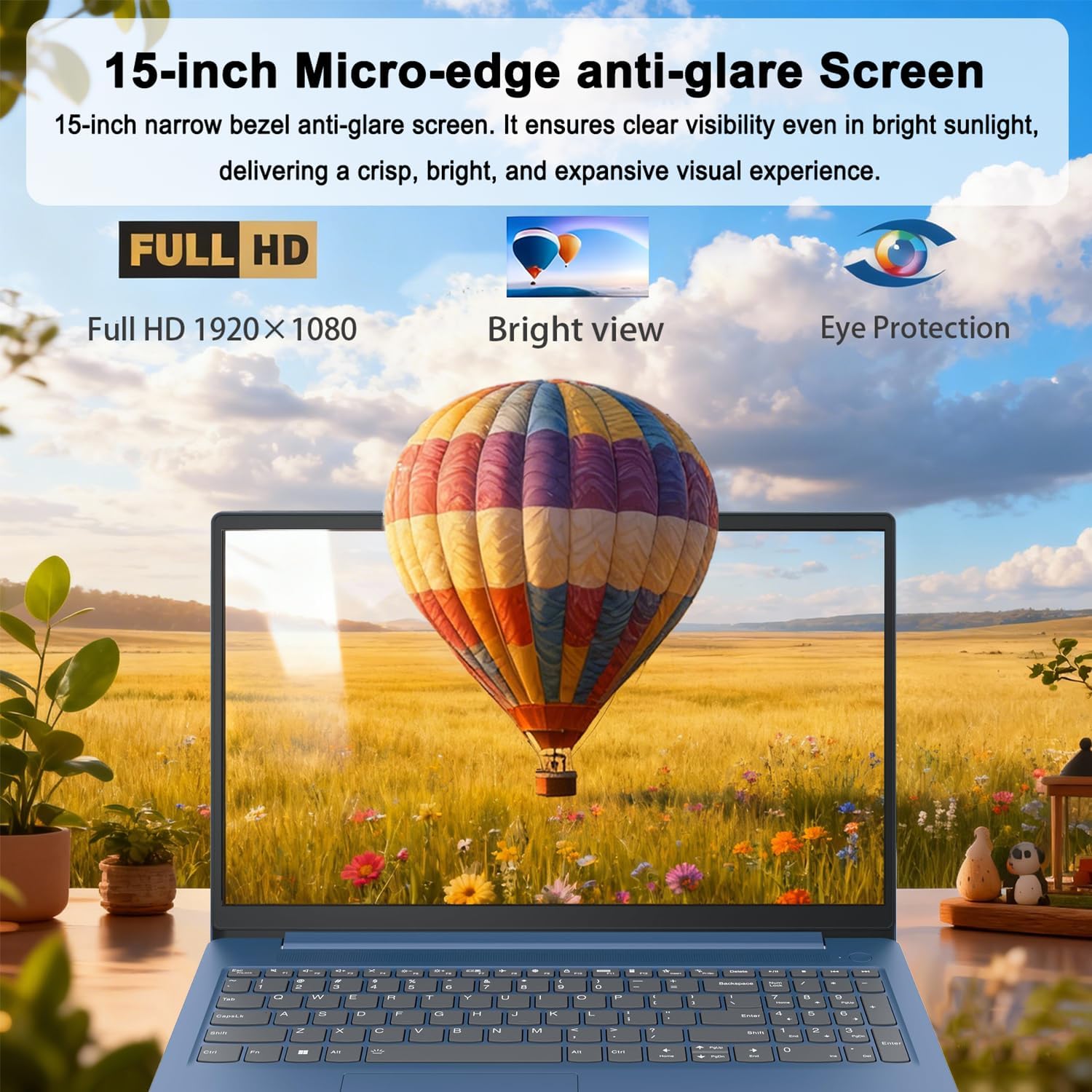 LAPTOP LENOVO IDEAPAD SLIM 3I 15.6' FHD INTEL N150 8GB DDR5 128GB SSD WINDOWS 11 AZUL ÁRTICO - 4