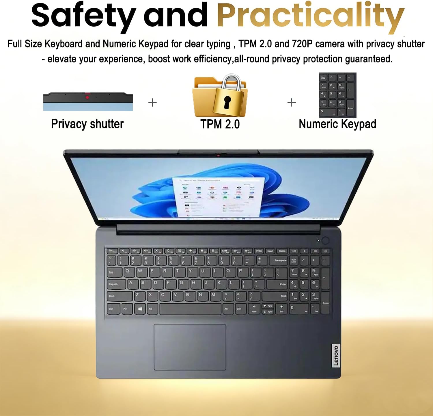 LAPTOP LENOVO IDEAPAD SLIM 3I 15.6' FHD INTEL N150 8GB DDR5 128GB SSD WINDOWS 11 AZUL ÁRTICO - 5