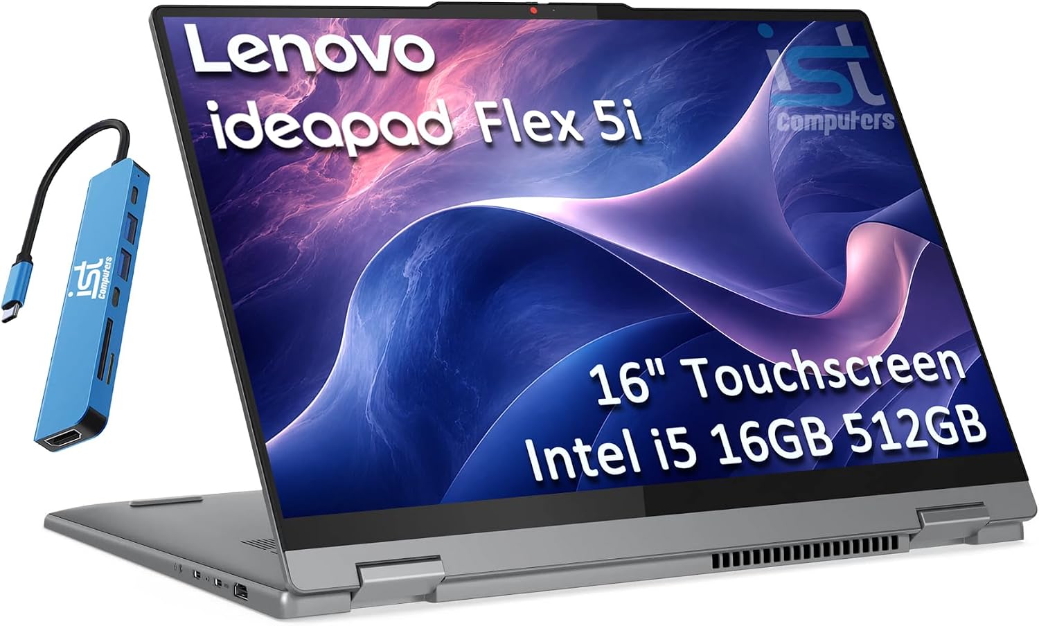 LAPTOP 2 EN 1 LENOVO IDEAPAD FLEX 5I 16' CORE 5 120U 16GB RAM 512GB SSD - 1